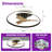 30" Modern LED Flush Mount Ceiling Fan With Light And Remote Control, Low-Profile Caged Ceiling Fan For Bedroom