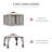Outsunny 9.6' x 9.6' Patio Gazebo, Outdoor Canopy Shelter with 2-Tier Roof and Netting, Steel Frame for Garden, Lawn, Backyard, and Deck-114362880