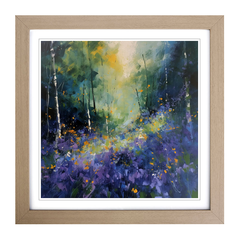 Single Picture Frame Print on Wood, Oak