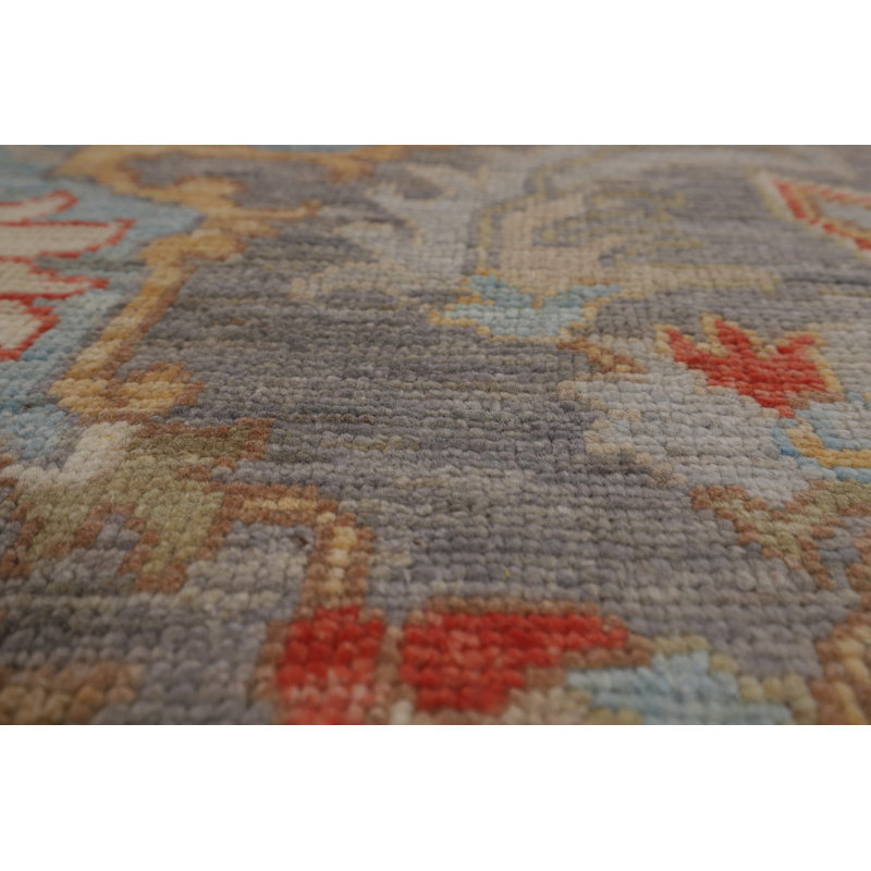 Vegetable Dye Oushak Turkish Area Rug 8