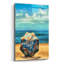 Art mural en verre acrylique 12 po x 16 po «Beach Umbrella 3» par Alonzo Saunders