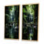 «Waterfall Hidden Oasis Forest», 2 pièces sur toile-1059278478-1059278475