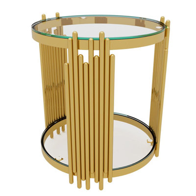 Elegant Gold Side Table