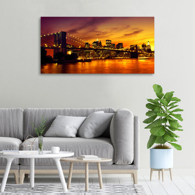 Brooklyn Bridge - No Frame Print on Canvas