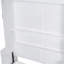 Grand lit escamotable mural avec placard, blanc