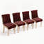 Ensemble de housse de chaise de salle à manger en peluche à motif vertical-1139777389-1140311933