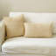 Housse de coussin élégante 100% coton, couleur beige, 11,8 po x 19,7 po | Lavable à la machine, programme de lavage à la main recommandé | Parfait pour le canapé, la chaise et la décoration intérieure, tissu doux et durable pour le confort-113177722