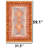 Terracotta Geometric Triangles Area Rug