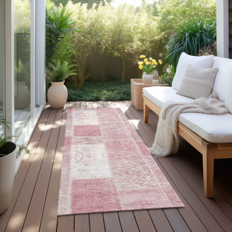 Kaylani Patchwork Indoor / Outdoor Rug, Runner 2'3" x 7'6"