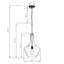 Luminaire suspendu simple 1 lumières Hockett