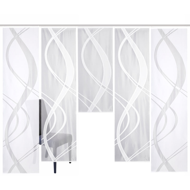 Mccourt Semi Sheer Curtain Panel Pair, Width 57 x Drop 145 cm