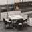 Annagh Stone Top Metal Base Dining Table-268854960-268855629