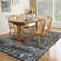 Oriental Machine Washable Rug with Rubber Backing for Living Room Non-Slip Dining Room Rug Easy-Cleaning Floor Carpet for Bedroom Playroom