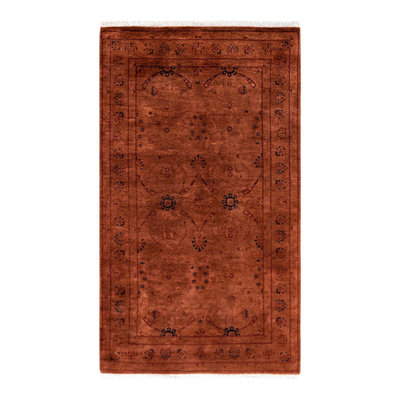 Fine Vibrance One-of-a-Kind 3' 2" x 5' 7" Hand Knotted Area Rug