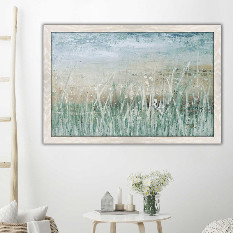 «Mute Grass», reproduction de peinture acrylique, H 18 po x l 30 po x P 1 po, Toile tendue