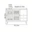 Buffet simple et moderne avec rangement rétro-33238158