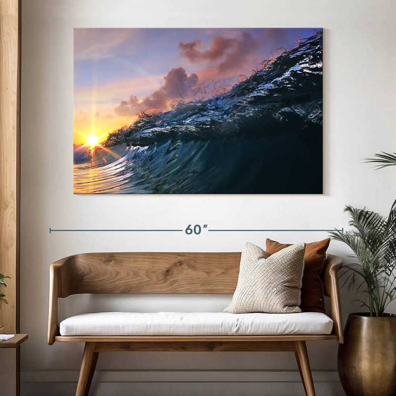 Alvord Soft Wave And Sunset Sky, 34" H x 51" W