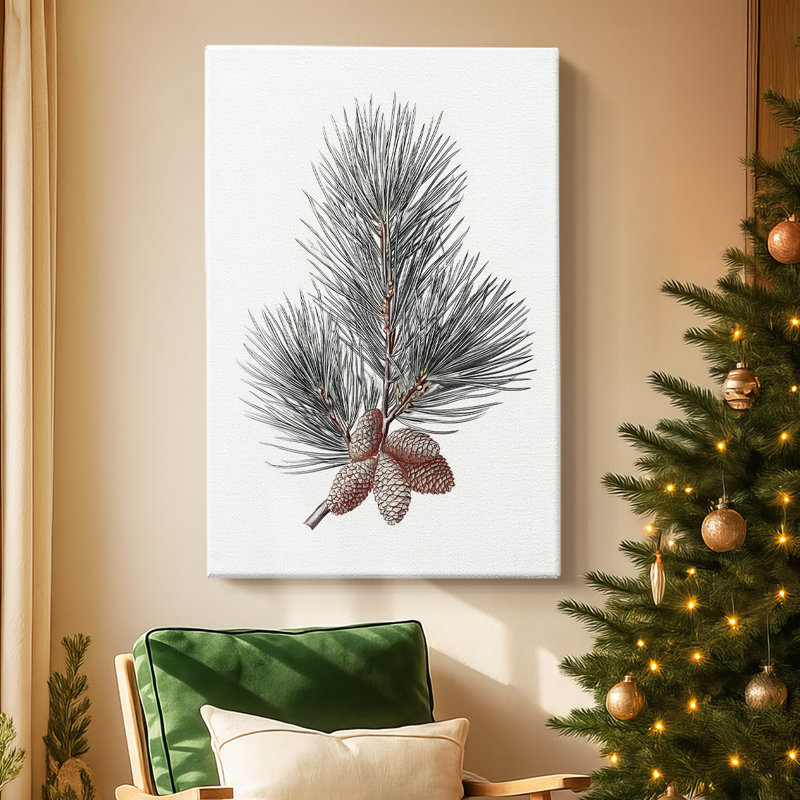 «Silver Whisper of Snow», toile tendue avec châssis de qualité supérieure, H 18 po x l 12 po