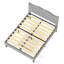 Structure de lit plateforme moderne avec tête de lit tapissier et lattes en bois - aucun sommier requis, assemblage facile-2058427325-2058427327