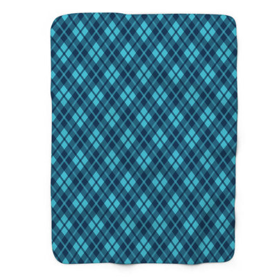 Bleu marine - couverture sherpa de qualité supérieure 1 pièce
