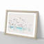 Flock of Seagulls over the Sea - Picture Frame Painting Print-56853693-56853694