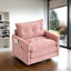 Fauteuil rotatif tapissier 36,3 po avec poches latérales Chenille-1005239133