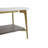 Coffee Table Rectangular Center Table for Living Room Open Space Side Table with Metal Frame
