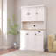 Armoire de cuisine avec comptoir et four à micro-ondes-2117362769