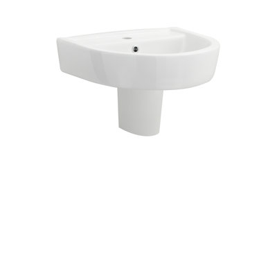 Nuie Provost 520 mm L x 450 mm W Vitreous China U-Shaped Sink and Overflow