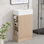 Bathroom Vanity with Ceramic Sink, Two-tier Shelf and Left or Right Orientation