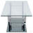 Chrome 2-Piece Glass Top Coffee Table Set