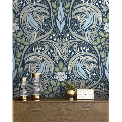 Alfhard Peel & Stick Floral Roll