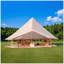 Tente Bell 4 saisons 13,1pi, beige et imperméable avec yourte Glamping Yourte, pour 8 personnes-126693932