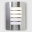 Chiswick Brushed Chrome Frosted Glass Outdoor Bulkhead Light-40634313