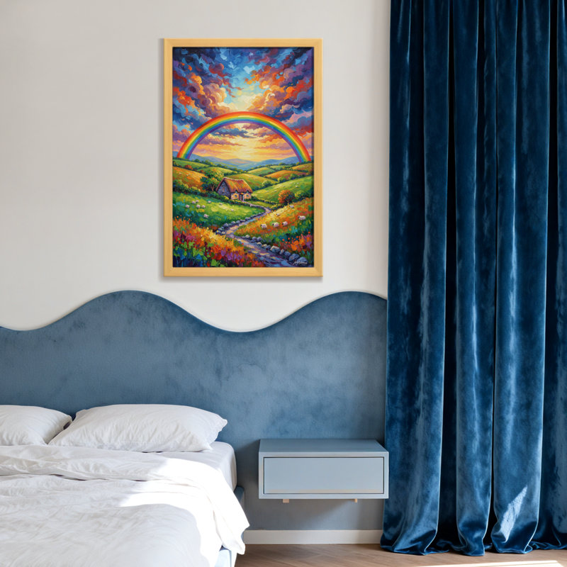 Scène de paysage urbain, H 16 po x l 24 po, Ne s’applique pas, Toile tendue