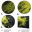 «Green Spiral Neon Fusion 4», art mural abstrait en métal-324081372