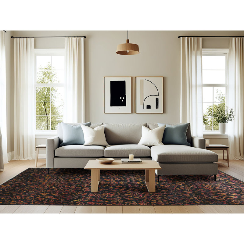 Drumawillin Oriental Indoor Rug, Rectangle 6' x 9'