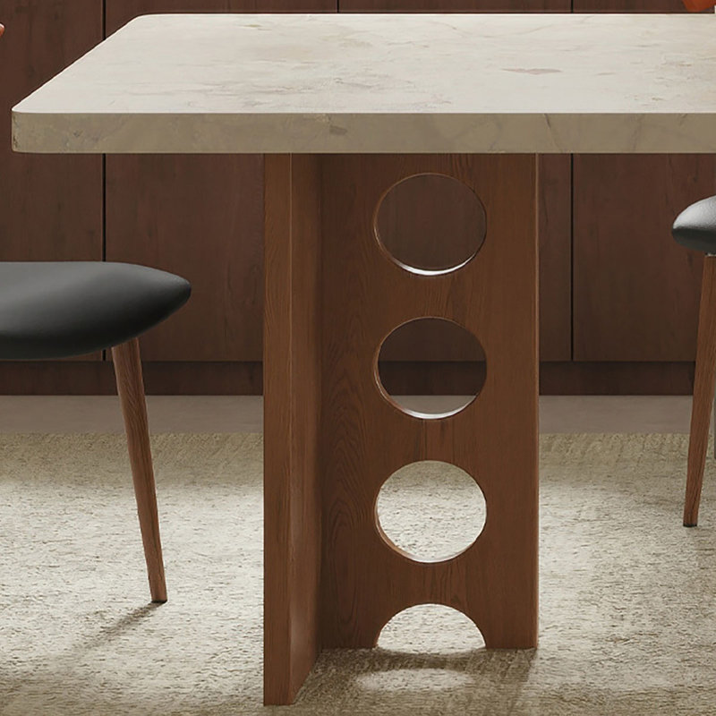 Table de salle à manger Mid-Century, 7 pièces : table, 6 chaises, H 30,3 po x l 78,7 po x P 35,4 po