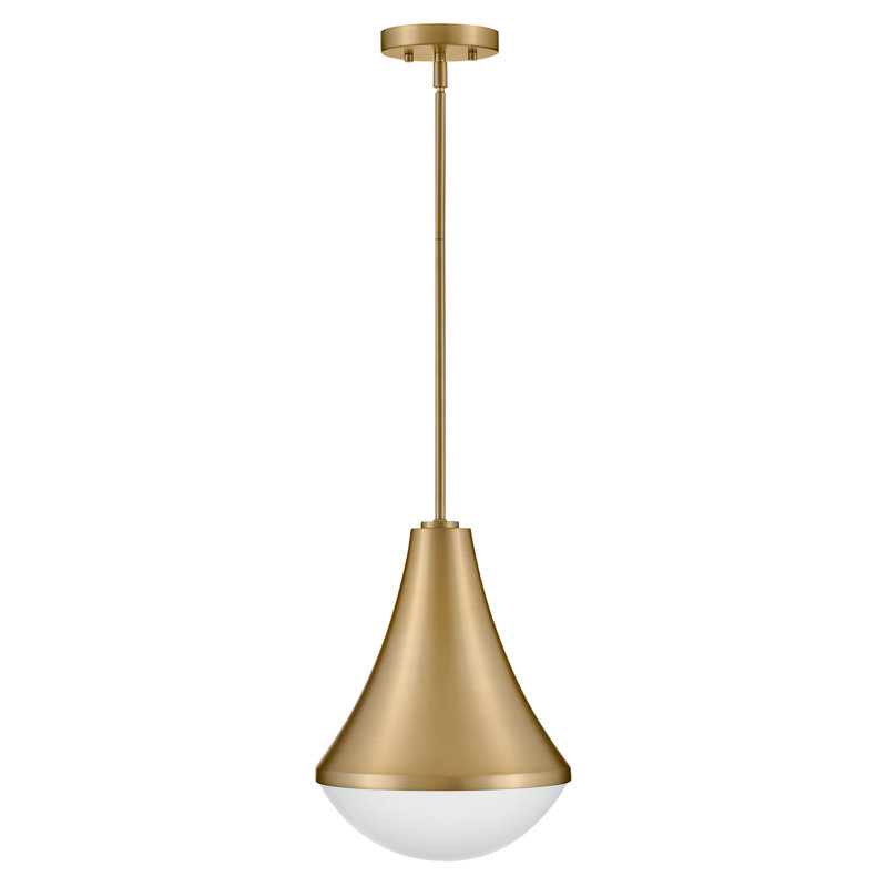 Candace 1 - Light Dome Pendant, Lacquered Brass