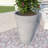 Steveda Modern Tall Tapered Round Fiberstone Planter – Handmade MGO Clay Plant Pot with Drainage Holes for Indoor & Outdoor Use-1761682617-1761682614