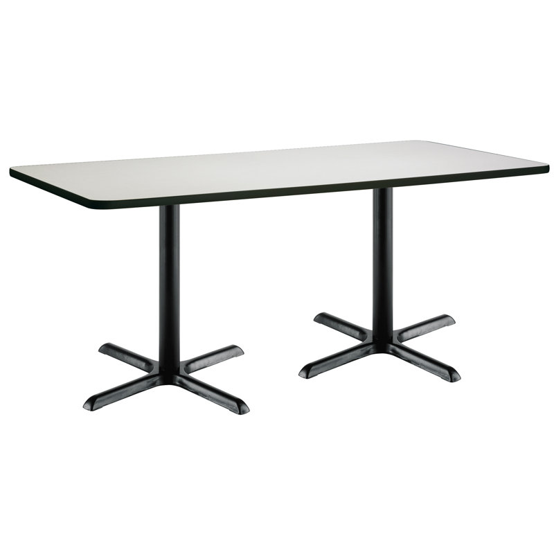 72" L Breakroom Table and Chair Set, Crisp Linen, 29" H x 36" W x 72" L