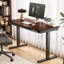 Bureau 70,87 "en bois massif brun réglable électriquement-1702013522