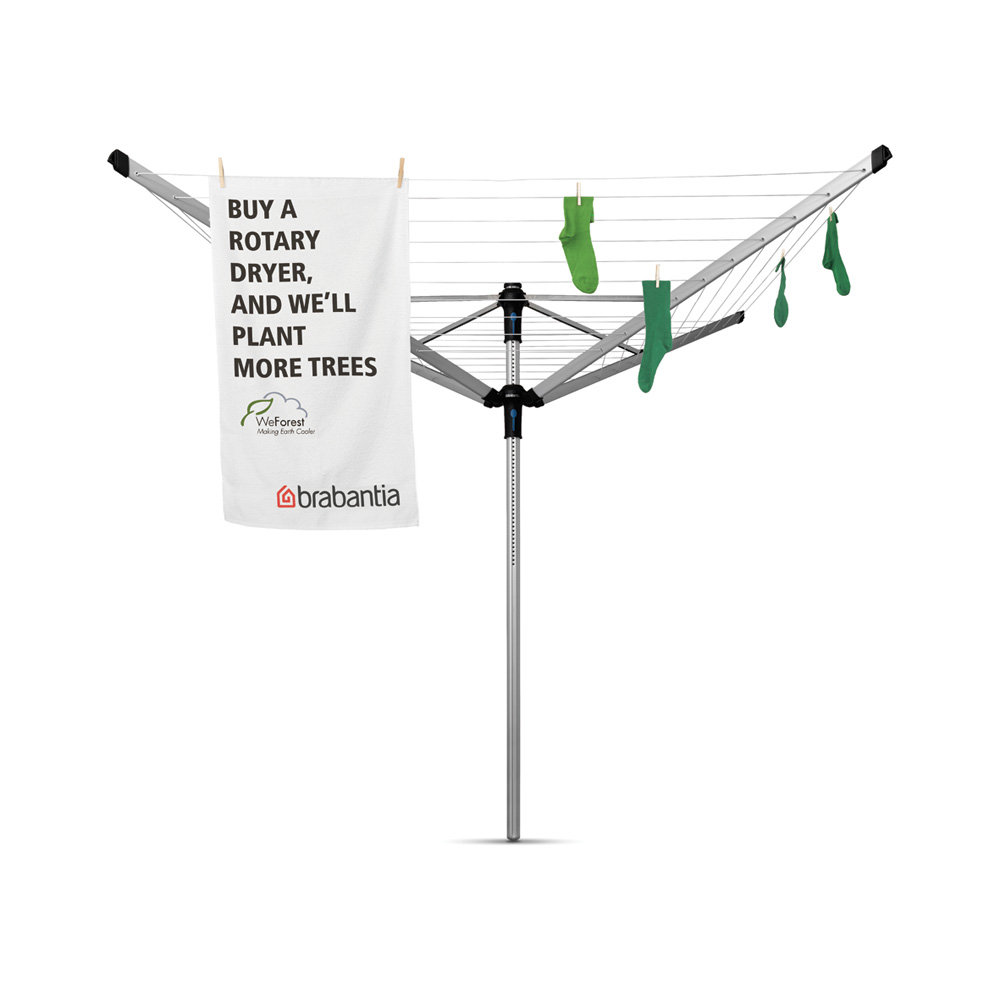 Brabantia 50m Lift-O-Matic Advance Rotary Clothes Line with Accessories