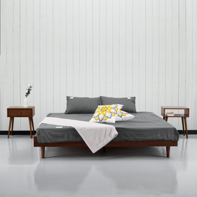 Upholstered Bed Frame With Adjustable Headboard,platform Storage Bed With 3 Drawers And Led Light
