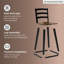 Tabouret de bar Wildenauer (ensemble de 2)