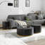 Table basse, table basse, table de salon avec base en métal Dawsen-96603979-96603976