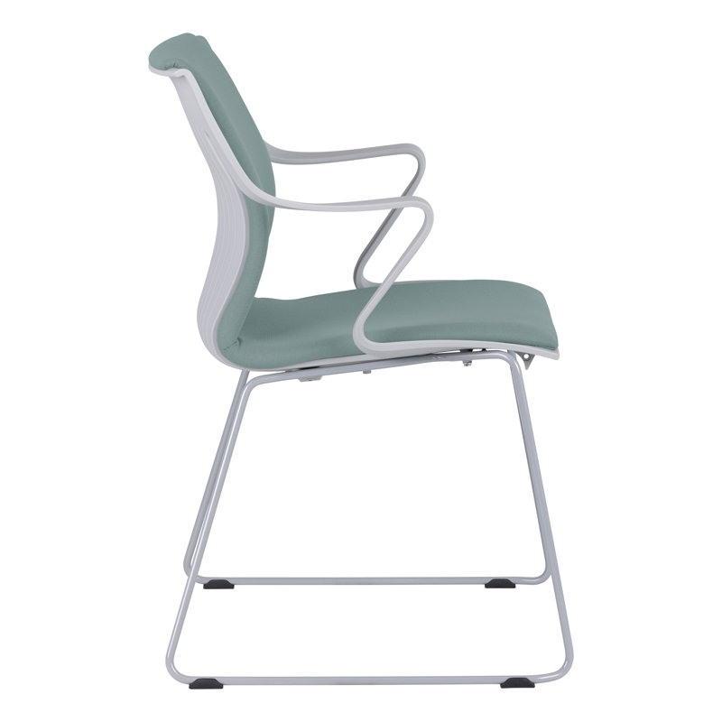 Chaise d'invité de bureau avec accoudoirs Cascade, Écume de mer, écume de mer