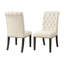 Chaise d'appoint capitonnée Jackye avec garniture cloutée-888591512-888591513