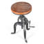 Tabouret pivotant en bois massif Jenaiah