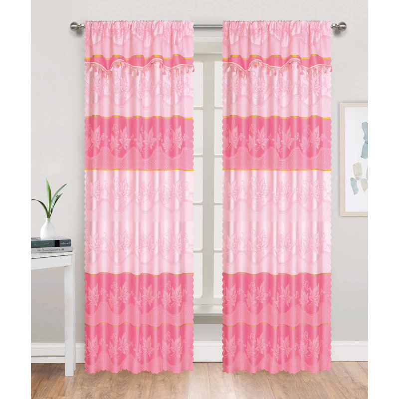 Room Darkening Curtain Pair, Peach